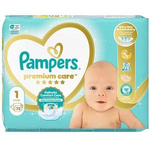 Scutece pentru Nou-Nascuti - Pampers Premium Care Value Pack, marimea 1 (2-5 kg), 72 buc imagine