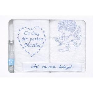 Trusou botez Cu drag din partea Nasilor, bleu - Dany Kids imagine