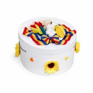 Trusou botez+set baita in cutie rotunda - traditional imagine