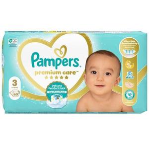 Scutece pentru Bebelusi - Pampers Premium Care Delicate Comfort Value Pack, marimea 3 (6-10 kg), 60 buc imagine
