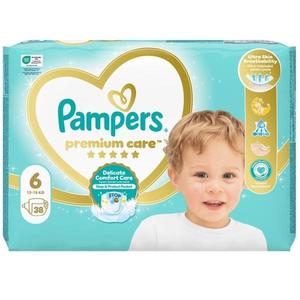 Scutece pentru Bebelusi - Pampers Premium Care Delicate Comfort Value Pack, marimea 6 (14-19 kg), 38 buc imagine