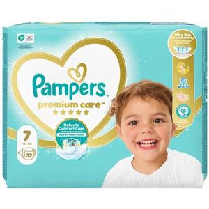 Scutece pentru Bebelusi - Pampers Premium Care Delicate Comfort Value Pack, marimea 7 (17+ kg), 32 buc imagine