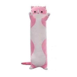 Jucarie de plus Pisica, roz, 50 cm imagine