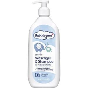 Gel de spalat si sampon pentru bebelusi, cu pantenol si musetel, Babydream, 500 ml imagine