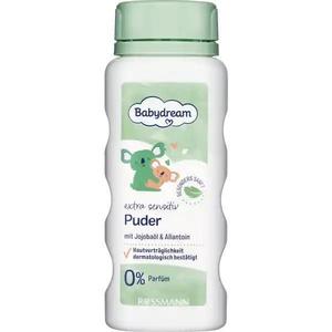 Pudra pentru copii cu ulei de jojoba si alantoina, fara parfum, extra sensitives, Babydream, 100g imagine