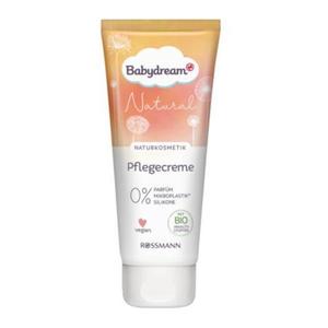 Crema de îngrijire, pentru copii, pentru corp si fata, fara parfum, cu ingrediente organice, Naturkosmetik Pflegecreme Babydream, 100ml imagine