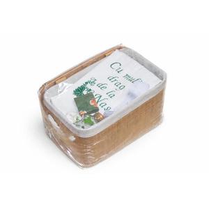 Trusou botez in cutie de bambus - verde imagine