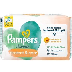 Pachet Servetele Umede pentru Bebelusi - Pampers Harmonie Protect&Care Calendula, 3 x 44 buc imagine