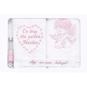 Trusou botez Cu drag din partea Nasilor, roz - Dany Kids imagine