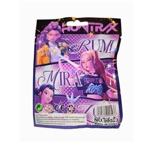 Set 3 plicuri K-Pop Demon Hunters Huntrix - Figurină 10 cm + Cartonaș imagine