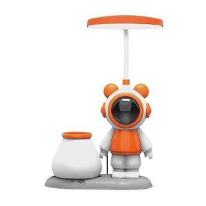 Lampa de birou pentru copii, model Astronaut 30 cm Portocaliu imagine