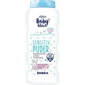 Pudra pentru copii cu ulei de jojoba si alantoina, fara parfum, pentru îngrijire blanda, elkos babyglück sensitive, 100g imagine