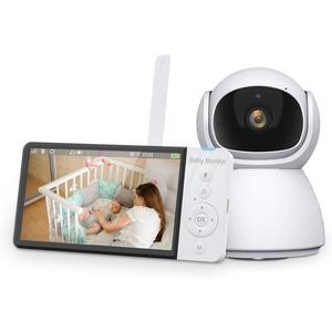 Baby Monitor Digital si Camera Audio-Video Wireless Pentru Supraveghere Bebe, BabyChill, Ecran HD XXL 5″ Inch LCD, VOX, Mod Nocturn, BiDirectional, Monitorizare Temperatura, Cantece de Leagan imagine