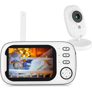Baby Monitor si Camera Audio-Video Wireless Pentru Supraveghere Bebe, SpyBaby PRO, Ecran HD XXL 3.5 Inch LCD, USB Type-C, Mod Nocturn, BiDirectional, Monitorizare Temperatura, Cantece de Leagan imagine