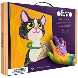 Set de colorat cu lut: Pisica imagine