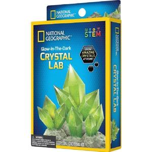 Mini laborator de crestere a cristalelor Verzi fosforescente. Kit educativ STEM imagine