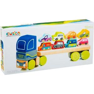 Camion pentru masini - Jucarie din lemn imagine