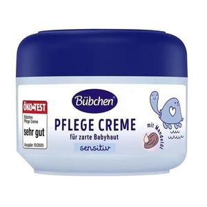 Crema de îngrijire pentru bebelusi, cu ulei de migdale, fara silicon si coloranti, Sensitiv, Bübchen, 75 ml imagine