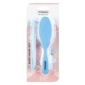 Set perie și piaptăn pentru bebeluși Titania 1295B imagine