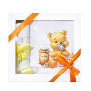 Trusou de botez, cu ursulet, model Dany Kids imagine