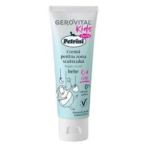 Crema pentru Zona Scutecului - Gerovital Kids Petrini Forte Nappy Cream, 0+ luni, 50 ml imagine
