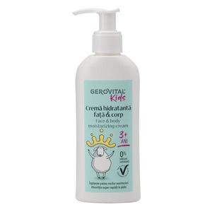 Crema Hidratanta pentru Fata si Corp - Gerovital Kids Face & Body Moisturizing Cream, 3+ ani, 150 ml imagine