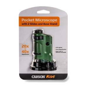 Microscop de buzunar cu LED, Carson, marire 20x-40x, MicroBrite imagine
