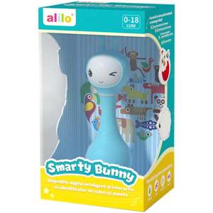 Iepuras interactiv pentru bebelusi, Alilo, Smarty, Albastru, RO/EN imagine