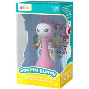 Iepuras interactiv pentru bebelusi, Alilo, Smarty, Roz, RO/EN imagine