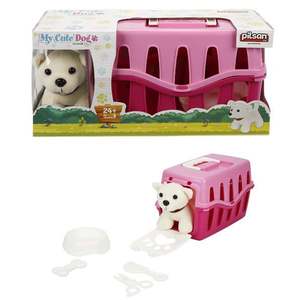 Animalul meu dragut de plush, Catel si cusca, Pilsan, Roz imagine