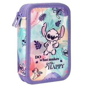 Penar cu 2 compartimente echipat, Coolpack, Disney Stitch, Pastel imagine