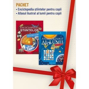 Pachet Enciclopedia stiintelor, Atlasul ilustrat al lumii pentru copii imagine