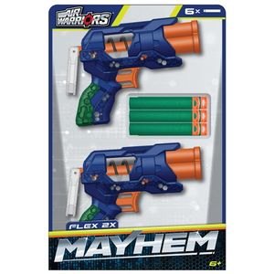 Set 2 arme de jucarie, Air Warriors, Mayhem Ruin, 6 sageti din burete imagine