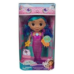 Papusa sirena, Gabbys Dollhouse, Sing and Shine Mermaid Gabby, 6074338 imagine