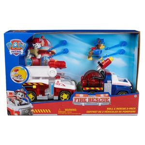 Set de joaca cu 2 vehicule de pompieri, Paw Patrol, Fire Rescue, 6073471 imagine