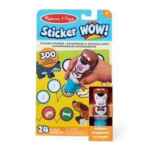 Set activitatati cu autocolante si stampila, Melissa & Doug, Sticker WOW, Catel, 6074891 imagine