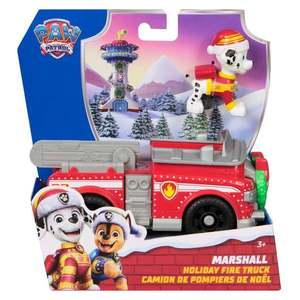 Masina cu figurina, Paw Patrol, Marshall Holiday Fire Truck, 20153732 imagine