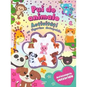 Pui de animale, Activitati cu figurine detasabile, Autocolante senzoriale imagine