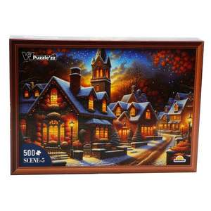 Puzzle Witty Puzzlezz, Scena de iarna, 500 piese imagine