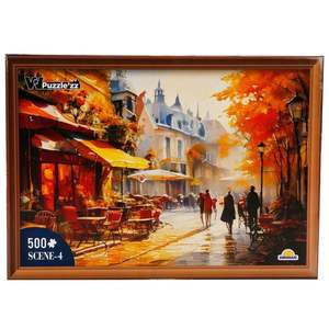 Puzzle Witty Puzzlezz, Strada cu cafenea, 500 piese imagine