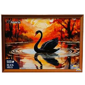 Puzzle Witty Puzzlezz, Lebada neagra, 500 piese imagine