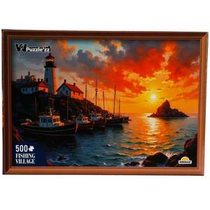 Puzzle Witty Puzzlezz, Sat pescaresc, 500 piese imagine