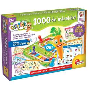Joc educativ cu creion interactiv, Lisciani, Carotina, 1000 intrebari imagine