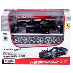 Set constructie masinuta metalica, Maisto, LaFerrari Aperta, 40 piese, 1: 24, Negru imagine