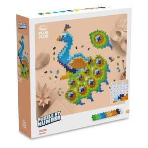 Puzzle pe numere, Plus-Plus, Paun, 800 piese imagine
