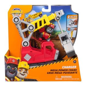 Set de joaca macara cu figurina, Paw Patrol, Mega Power Crane, Charger, 6073295 imagine