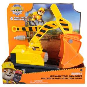 Set de joaca buldozer cu figurina, Paw Patrol, Ultimate Tool Bulldozer, Rubble, 6073297 imagine