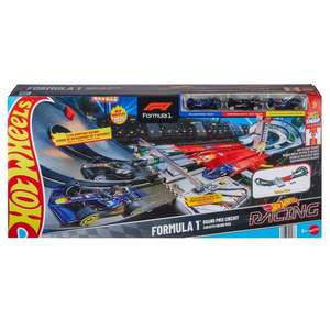 Set de joaca cu masinute si circuit, Hot Wheels, F1 Grand Prix, JDY16 imagine