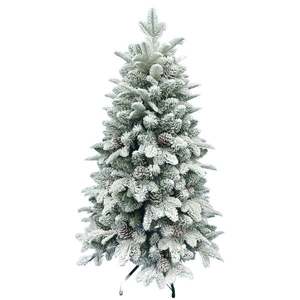 Brad artificial cu zapada si conuri, Alska, 120 cm imagine