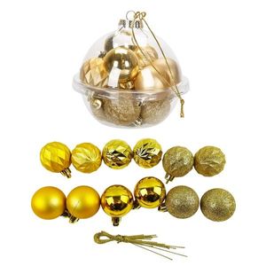 Set globuri aurii de Craciun, Alska, 12 bucati imagine